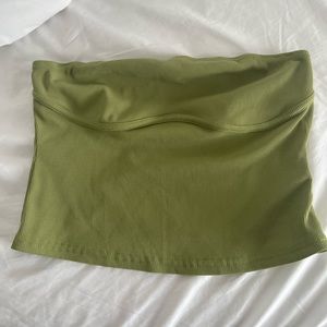 Green crop top